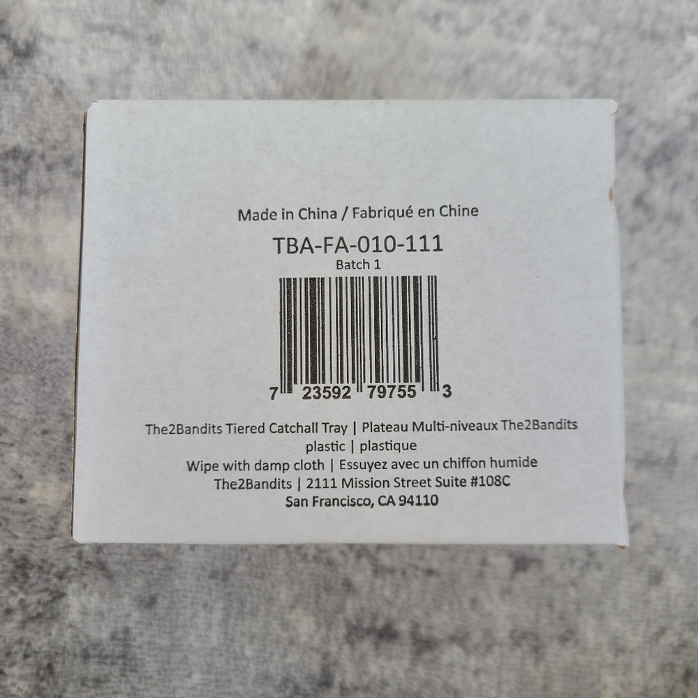 🔷️ 5/$25 2Bandits Three Tier Foldable White Tray - Picture 3 of 5